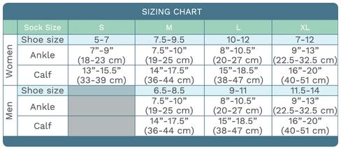 Solid Black Cotton Compression Socks